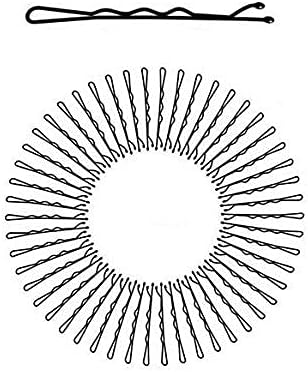 Set Of 50 Pcs (6.7 cm) Plain Bob Bobby hair clip Hair pins for Girls & Womens-Black