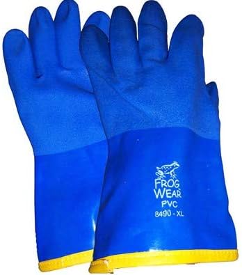 FrogWear 8490 Insulated & Waterproof Blue Tripple Dipped Work Gloves