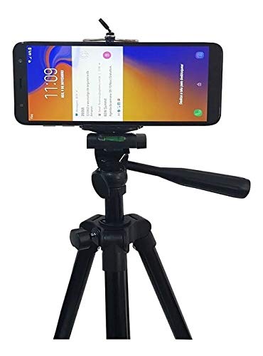 Tripé Universal Preto 150cm Para Câmeras Digitais E Celular