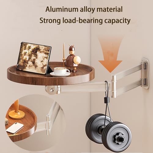 Table de chevet design rabattable pour petite chambre