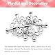 Fetisch Nippelklemmen，Nippelklemme für frauen，Einstellbar Nipple Clamps，Silver Bdsms spielzeug ，Edelstahl Brustwarzenklemmen，Stimulation Erotik SM，für Paare Extrem Sex（Blumenmuster)