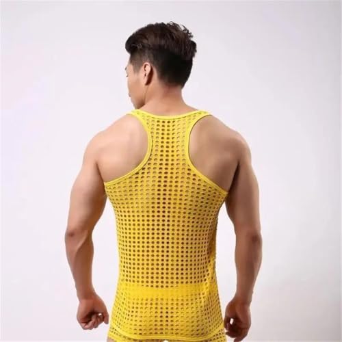Camiseta sin mangas para hombre antisudor de malla transpirable ligera 2