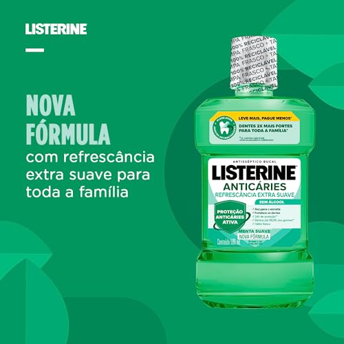 Listerine Anticáries Enxaguante Bucal, 500ml