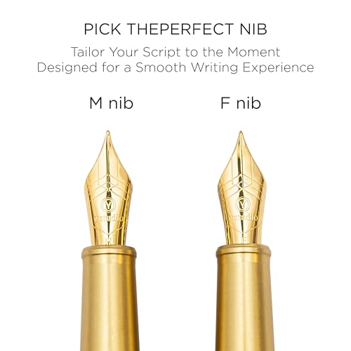 YSTUDIO Stunning Classic Revolve Fountain Pen, Schmidt Gilded Nib, Best Pen Gift Set for Men & Women, Professional, Exec - Additional View