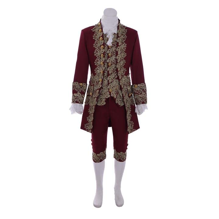 Costume victorien rococo homme bordeaux S pour réussir votre soirée déguisée