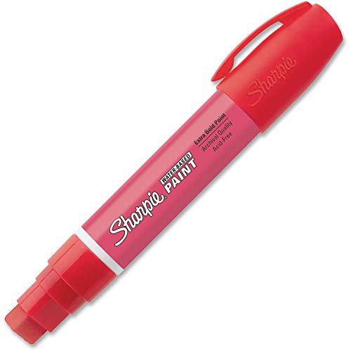 Sharpie Poster Paint Marker,Bold,Nontoxic,Fade/Water Resistant, Red (37219)
