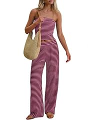 Wine Red Pink Stripe