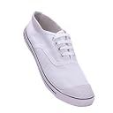 Action Unisex Kids White & Black Canvas School Shoes-APTP-T1 WM-White-11C Age 4.5-5 Years/Length 19.45 cms gallery image