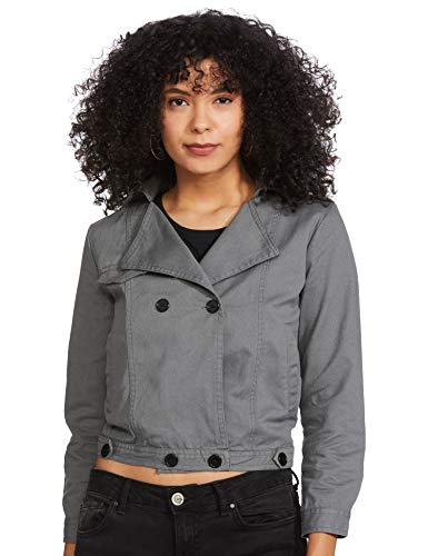 Image of Campus Sutra Women's Cotton Quilted Short Length Jacket