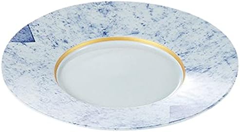 Set of 5 Gold Wire Goth Swatataki, 8.0 Plates, 9.6 x 1.1 inches (24.3 x 2.9 cm), 24.7 oz (700 g), Appetizer Plate, Restaurant, Restaurant, Commercial Use, Japanese Tableware, Restaurant