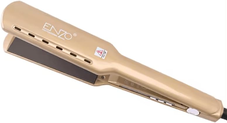 ENZO EN-3337 Professional Hair Straightener - Advanced Ceramic Plates, Adjustable Temperature Settings, Fast Heat-Up, and Ergonomic Design - Perfect for Smooth, Sleek, and Frizz-Free Hair-Intl Version