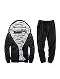 PASOK Men's Casual Tracksuit Full Zip Running Jogging Athletic Sports Jacket and Pants Set