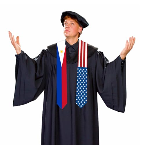 5x72 Inch Philippines National Graduation Stole Sash Unisex Adults Class of 2025 Graduation Stole3