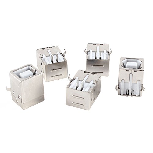 Conector USB hembra tipo B uxcell solucione puertos rotos en placas con soldadura en ángulo