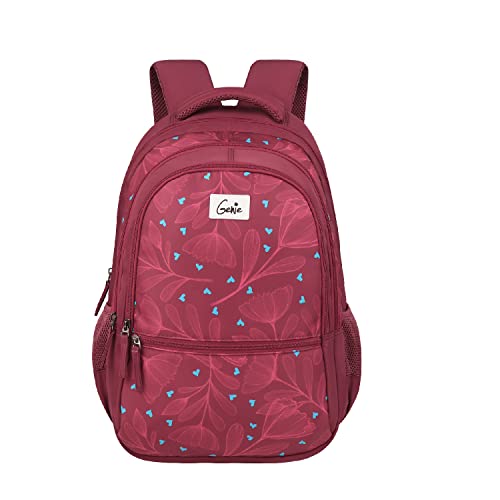 Genie Clara Backpack for Women – 3 compartments, Laptop Bags for Girls, Stylish and Trendy College Backpacks for Girls, Water Resistant and Lightweight Bags for Office and Travelling Purpose.
