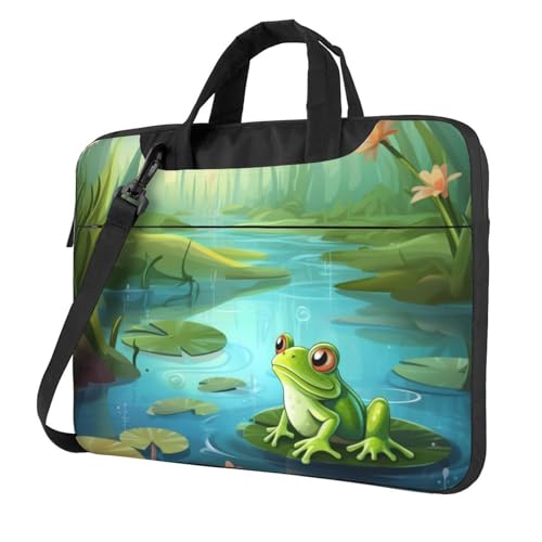 Bolso para Laptop Frog in Pond Unisex miniatura 1