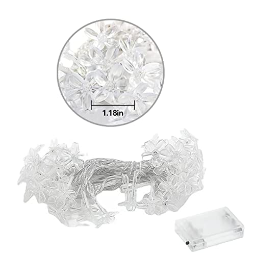 KINGCOO Striscia di luci a forma di fiore di