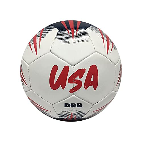DRB Country Soccer Ball | Size N 5 | Argentina | USA | Brasil | Mexico | Machine Sewed Durable, Scuff-Resistant and Water-Resistant-Recreational, Practice, Training Soccer