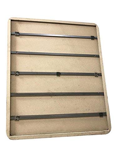 DUÉRMETE ONLINE Base Imbottita 3D Rinforzata – 90x190 Cm Beige – 5 Barre D'Acciaio E Ventilazione, Senza Gambe - 2