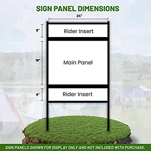 Justsignframes C290 Real Estate Yard Sign Metal H Frame (3-Pack) W/Riders thumb #3