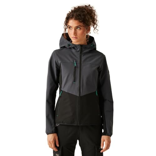 Regatta Professional - Chaqueta Softshell Ada para Mujer (42 EU) (Gris Pizarra, Negro)