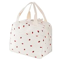 Lunch Tasche Kühltasche Klein Thermotasche für Essen Lunchbag Lunchboxen Handtasche Lunchbox Tragbare Lunch-Taschen Essenstasche Lunch Box Bag Kleiner Einkaufskorb Isoliertasche Faltbare für Office