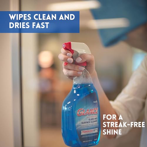 Image of Glance Diversey Powerized Glass Cleaner, Ready to Use, 32 oz, 8 Pack
