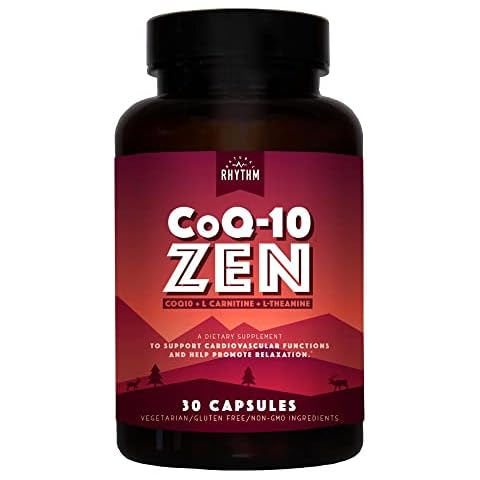 Natural Rhythm CoQ10-ZEN (Coenzyme Q10 + L-Carnitine + L-Theanine) - 30 Capsules Cover