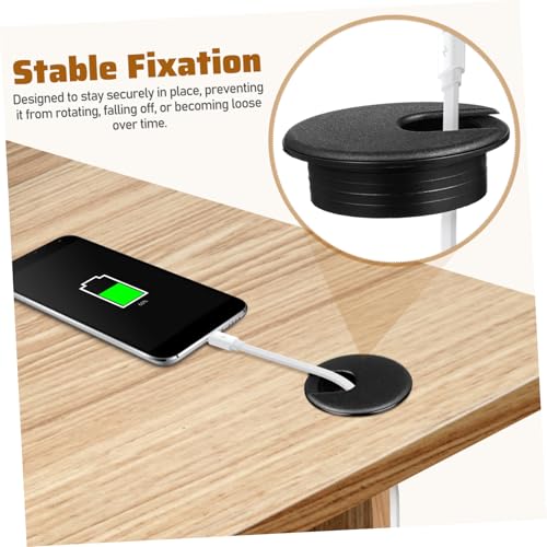 OSALADI 6pcs Cable Grommet Cap Desk Grommets Wire Hider for Cable Box Management Under Desk Round Hole Cover for Office miniatura 7