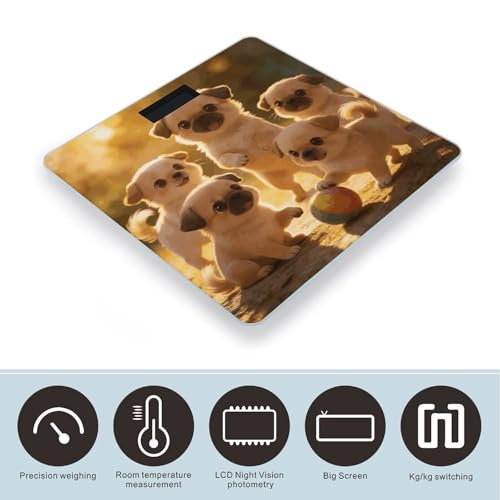 Báscula Digital para Baño con Pantalla LED Clara miniatura 3