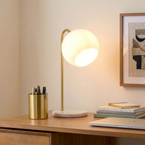 Lámpara de Mesa LED Brightech Krystal con Globo de Vidrio Esmerilado miniatura 3