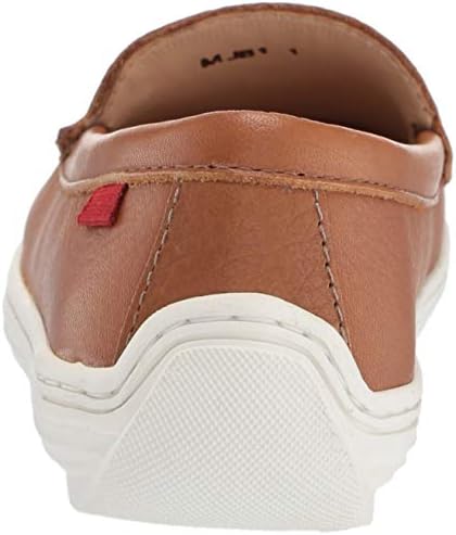 Marc Joseph New York Unisex Genuine Leather Boys/Girls Casual Comfort Slip On Moccasin Venetian Loafer Driving Style, tan grainy 11.5 M US Little Kid | Image 2