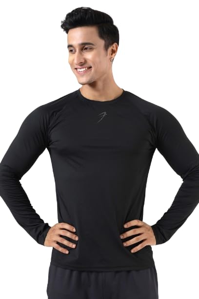 Image of FUAARK Men's Full Sleeves Gym Slim Fit T-Shirt