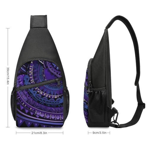 Morral bandolera estilo tribal liviano para senderismo miniatura 2