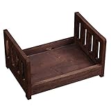 Newborn Props Photography Cot Baby Photo Small Wooden Bed Posing Baby Photography Props Cot Baby Photo Studio Props for Photo Home Accessories