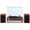 Crosley 1975T Turntable System with Bluetooth, CD, AM/FM and Included Speakers, Walnut