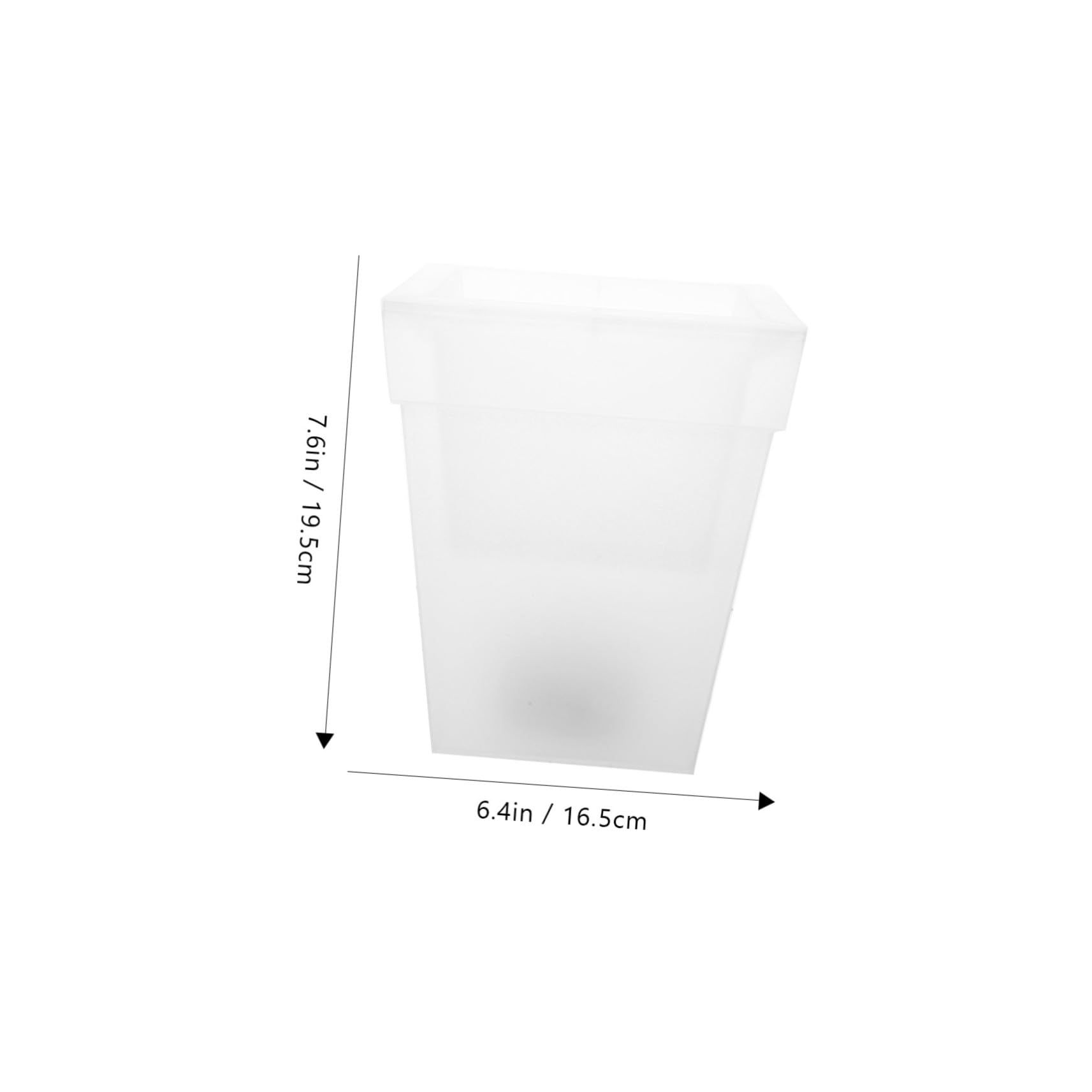 Fioriera Luminosa Solare Quadrata 4led, Plastico Bianco, Ip44 | Pianta, 1, 2v 300mah, Aspetto Realistico, Decorazione Esterna per Giardino e Festa