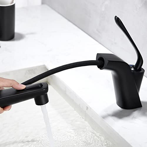 Grifo de lavabo extraíble de latón para limpieza fácil y lavado de cabello en baño