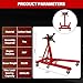 SPOWAY Engine Stand, 2000LBS Heavy Duty Engine Stand with 360 Degree Rotating Head & Folding, Engine Motor Stand with 6 Swivel Caster 4 Adjustable Arms for Vehicle Maintenance Auto Repair, Red