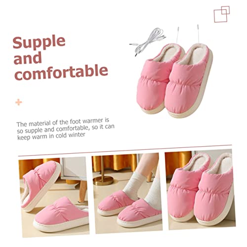 Calienta Pies Eléctrico USB KESYOO Zapatillas Rosadas miniatura 5