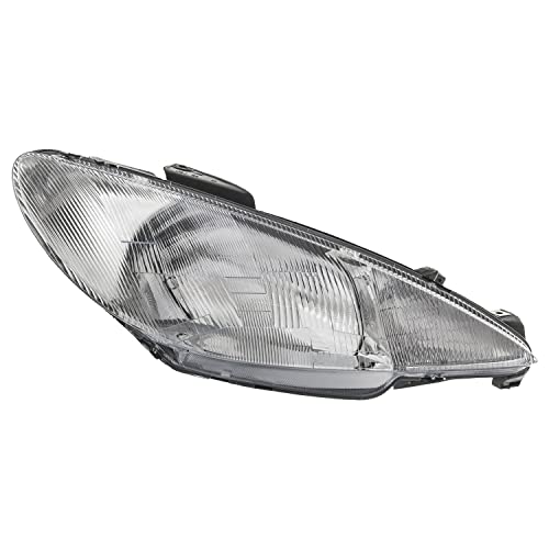 Phare principal, phare avant droit H4 pour modèle 206 (2A/2C/2E/2K) Année de construction : 08/1998-05/2003