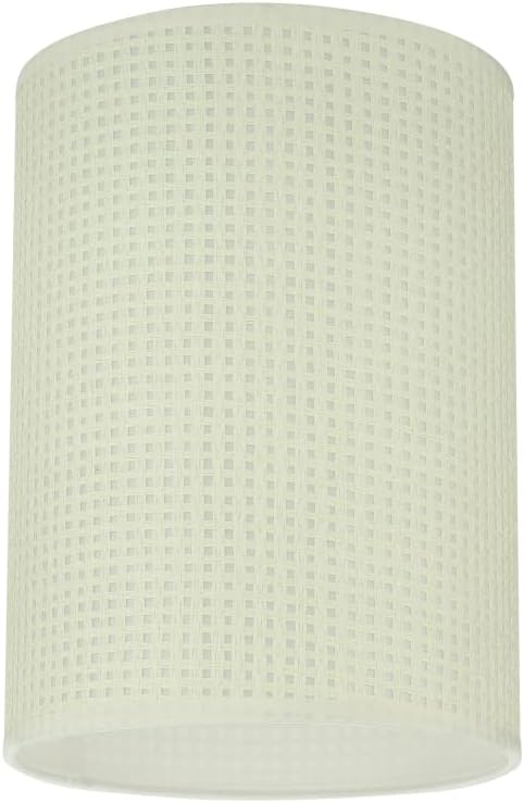 Aspen Creative 31123A Transitional Drum (Cylinder) Shaped Spider Construction Lamp Shade in Beige, 8" wide (8" x 8" x 11")