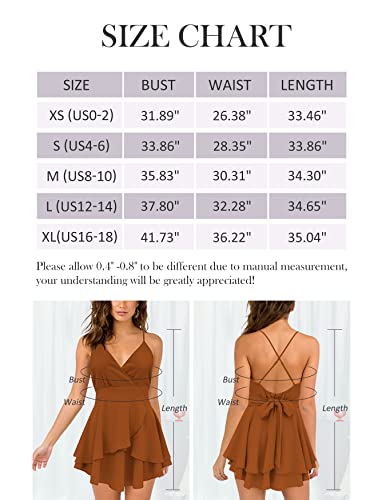 Firfig Womens Cocktail Dresses Deep V-Neck Tie Waist Backless Fit And Flare Dress Navy M #TOP3