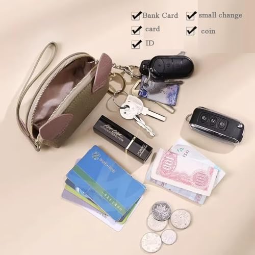 Wallet Ladies' Small and Cute Multi Slot Coin Purse, Pig Cartoon Coin Purse,Pink2