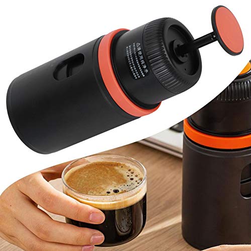 Máquina de Café de Prensa Manual, Máquina de Café Fácil de Desmontar Mini Cafetera para Viajes