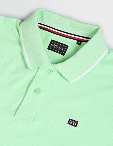 Image of Arrow Men's Cotton Solid Regular Fit Polo Shirts