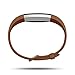 Fitbit Alta HR and Alta Leather Accessory Band, Brown, Large