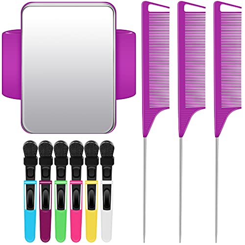 Geiserailie 10 Pcs Magnetic Gel Wrist Styling Tool Set,Purple Wrist Strap