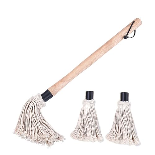 CIYODO Barbecue Oil Brush Set 19-inch Cotton Thread Basting Brush for Grilling Meat Cakes and Pastries