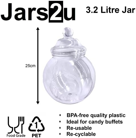 12 Jar Party Pack with Aluminium Scoop and 50 Sweet Bags